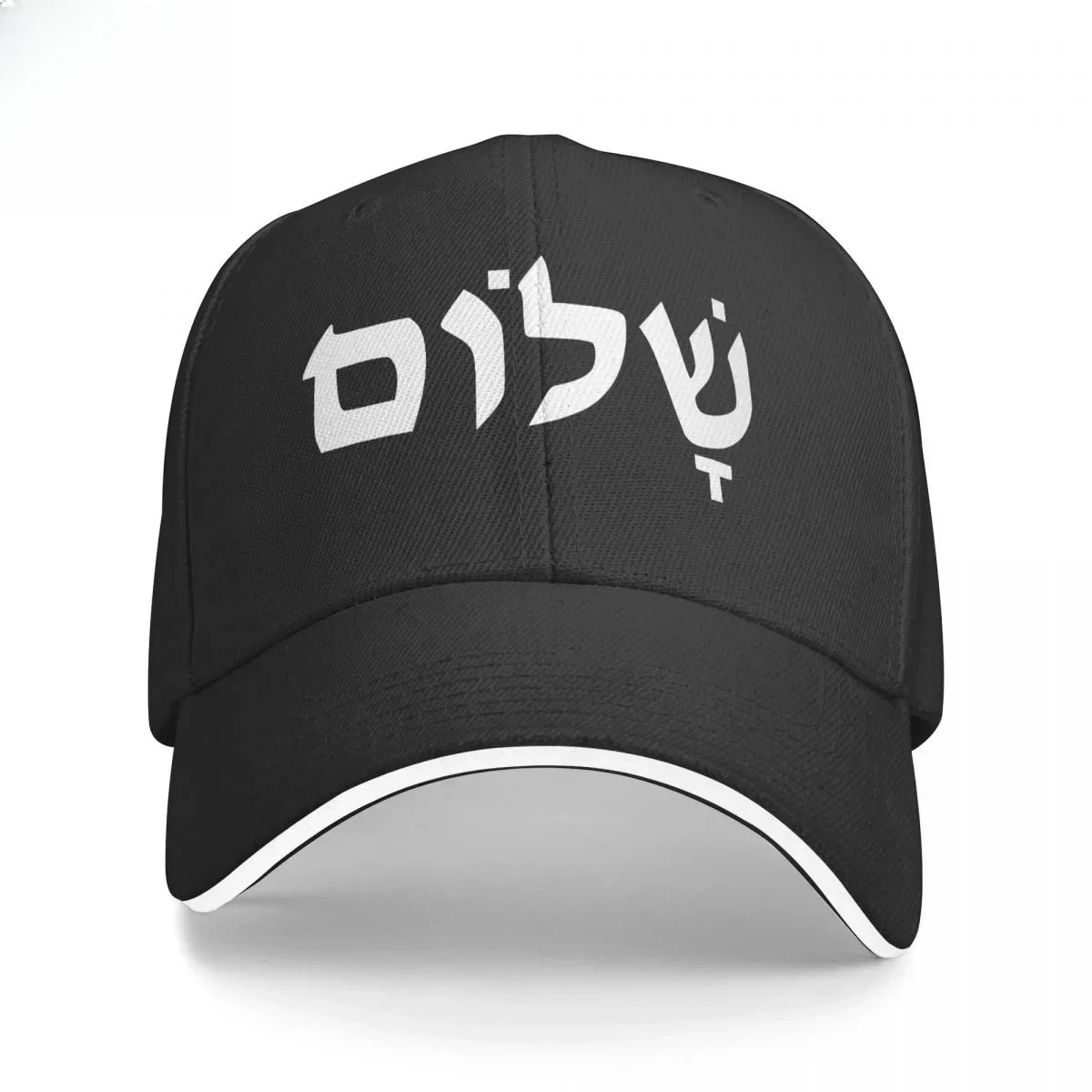 Shalom Hebrew Greek Language Peace Trucker Cap Snapback Hat for Men Baseball Mens Hats Caps for Logo