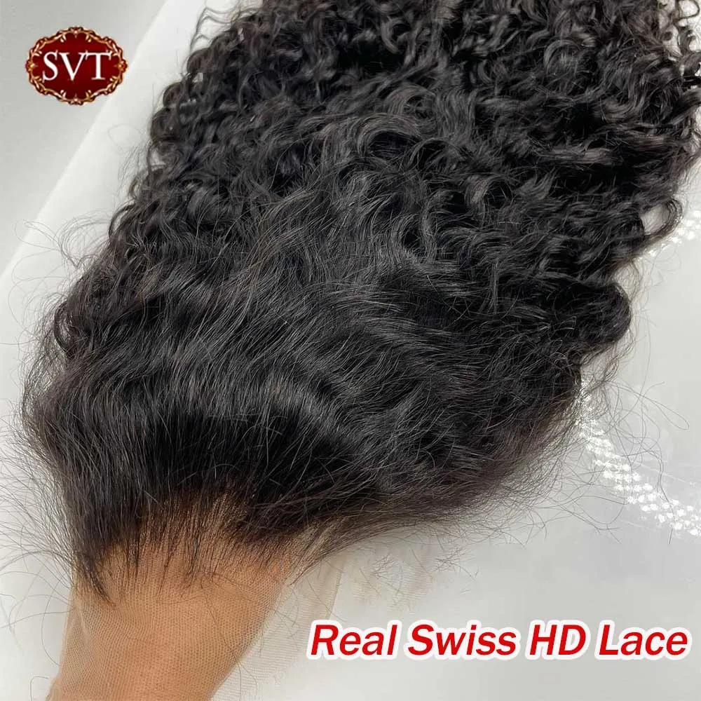 SVT HD Lace Front Wigs Human Hair 12A Brazilian Deep Wave 13x4 Full Lace Frontal Wigs For Black Women Natural Scalp Real HD Lace