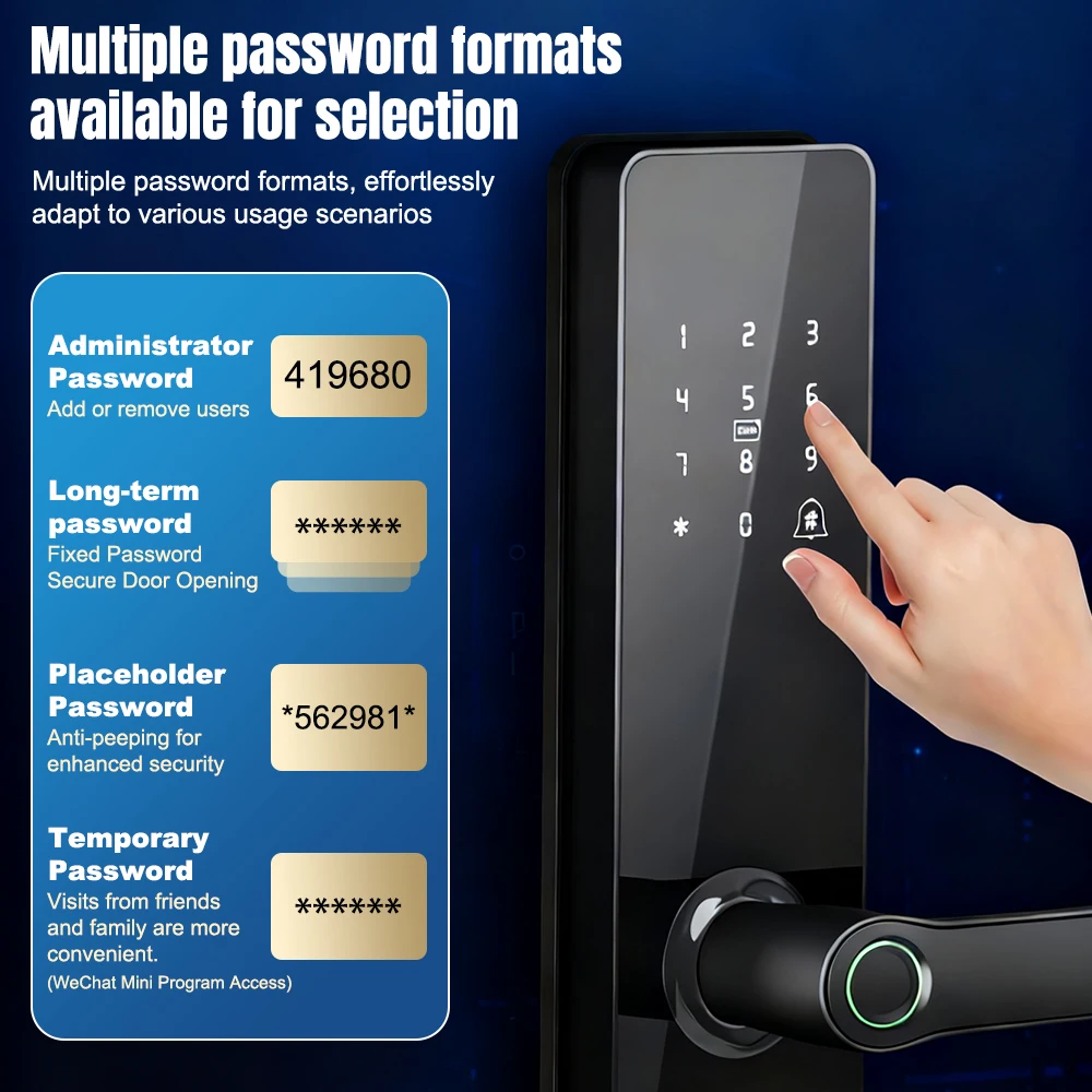 Smart Fingerprint Door Handle  - Home Security Keypad recension och pris