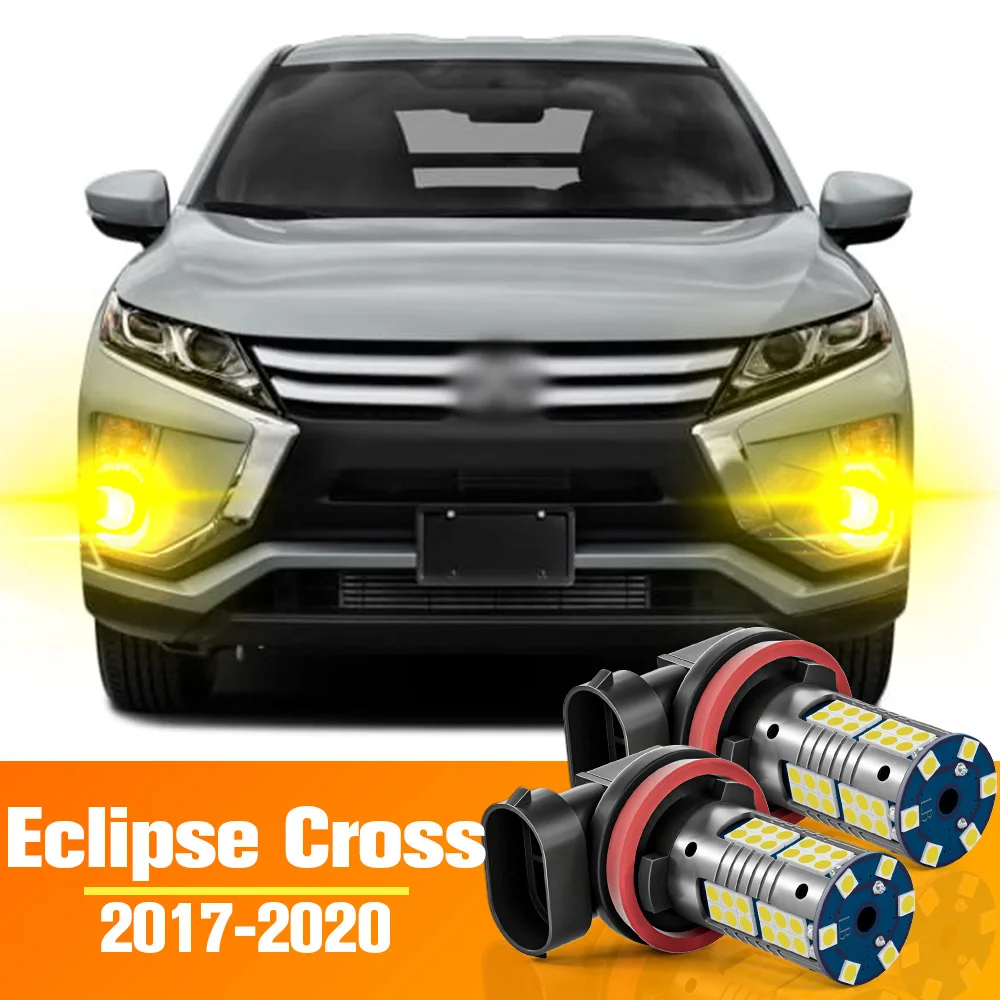 

2pcs LED Front Fog Light Bulb Accessories For Mitsubishi Eclipse Cross 2017 2018 2019 2020