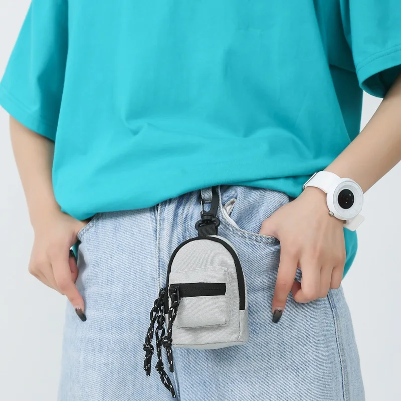 Nieuwe Mini Hanger Bag Key Headset Kaart Opbergtas Mannen Reizen Rugzak Kleine Borst Zak Reizen Handtas Portemonnee Voor Vrouwen