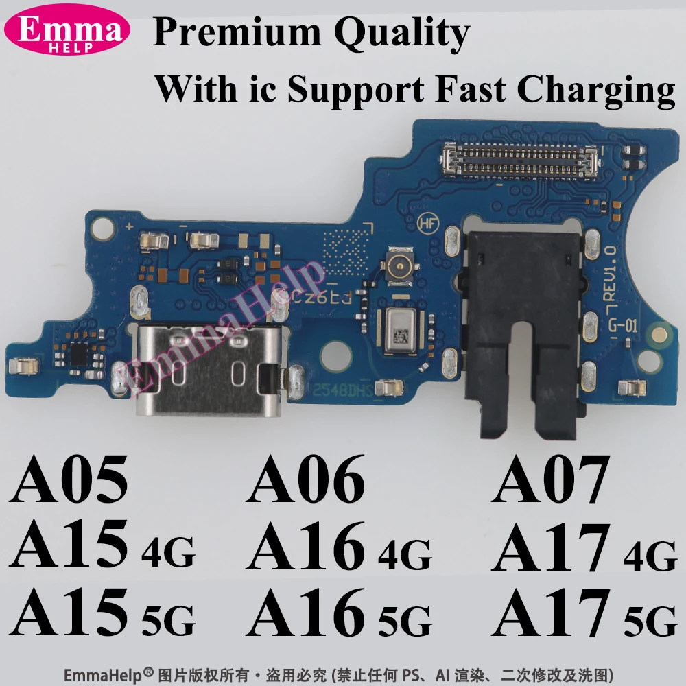 Premium Quality Dock Connector USB Charging Port Board For Samsung A05 A15 A06 A16 A07 A17 4G 5G A065F A166P A166B A075F