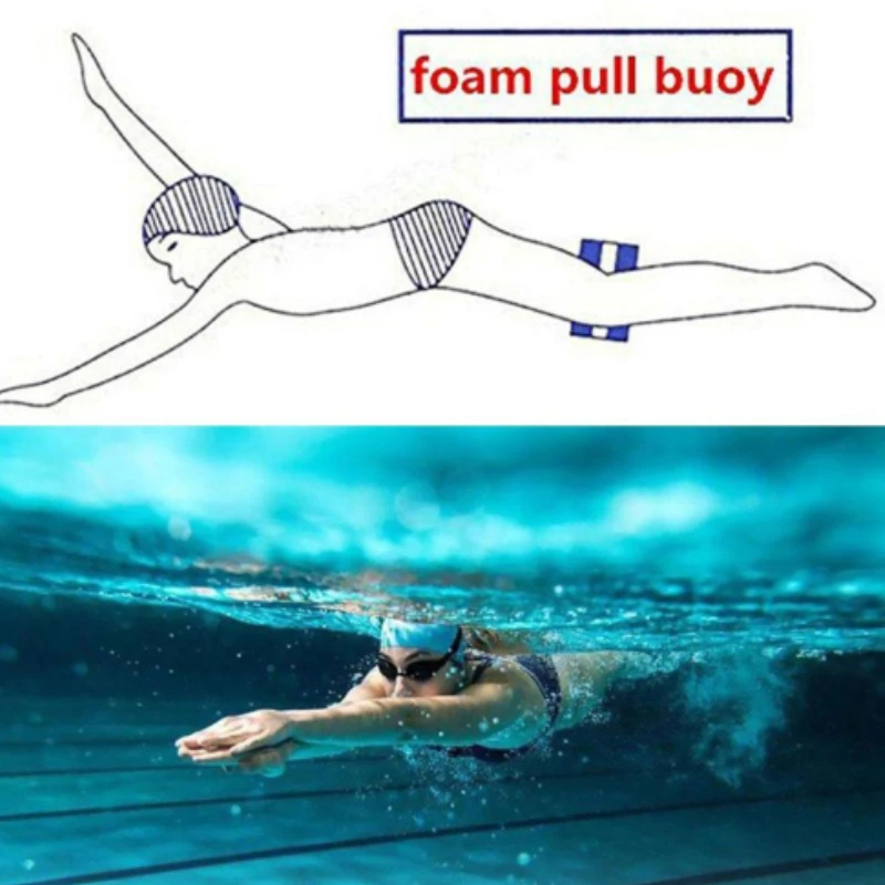 1pc EVA Swimming Cleat Figure of Eight Rally Buoy Assisted Swimmer Leg Float Freestyle Beginner Swimming Training