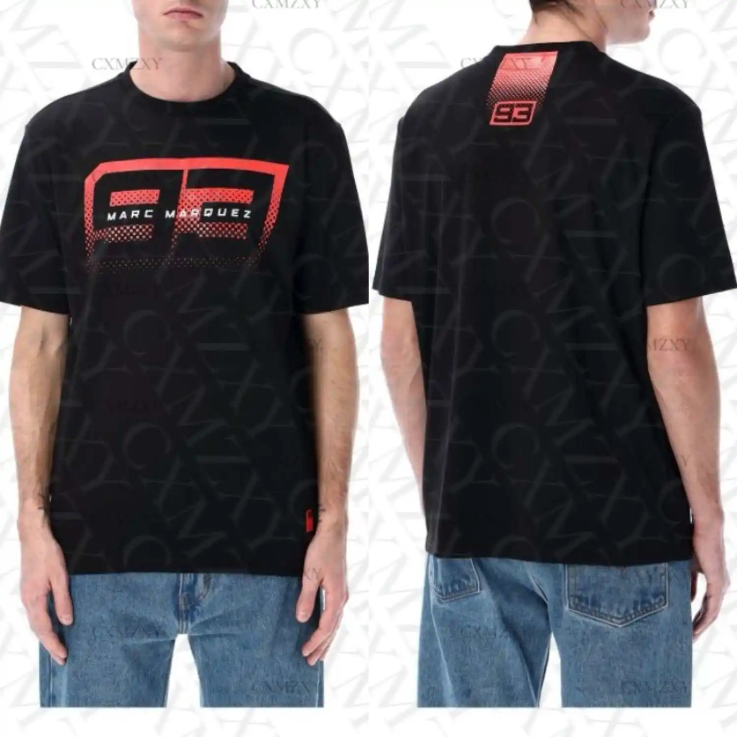 

2025 New Motorcycle Racing Team 89 Men's Casual Fashion Short Sleeved T-shirt Sports 3D Pattern Breathable