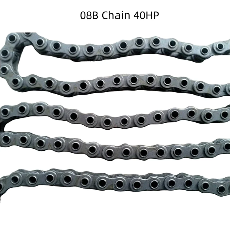 

Carbon Steel 08B Chain 40HP Hollow Pin Chain 1/2 Pitch 12.7mm, 1.5 Meters Transmission Driving Chain For Industrial Equipment