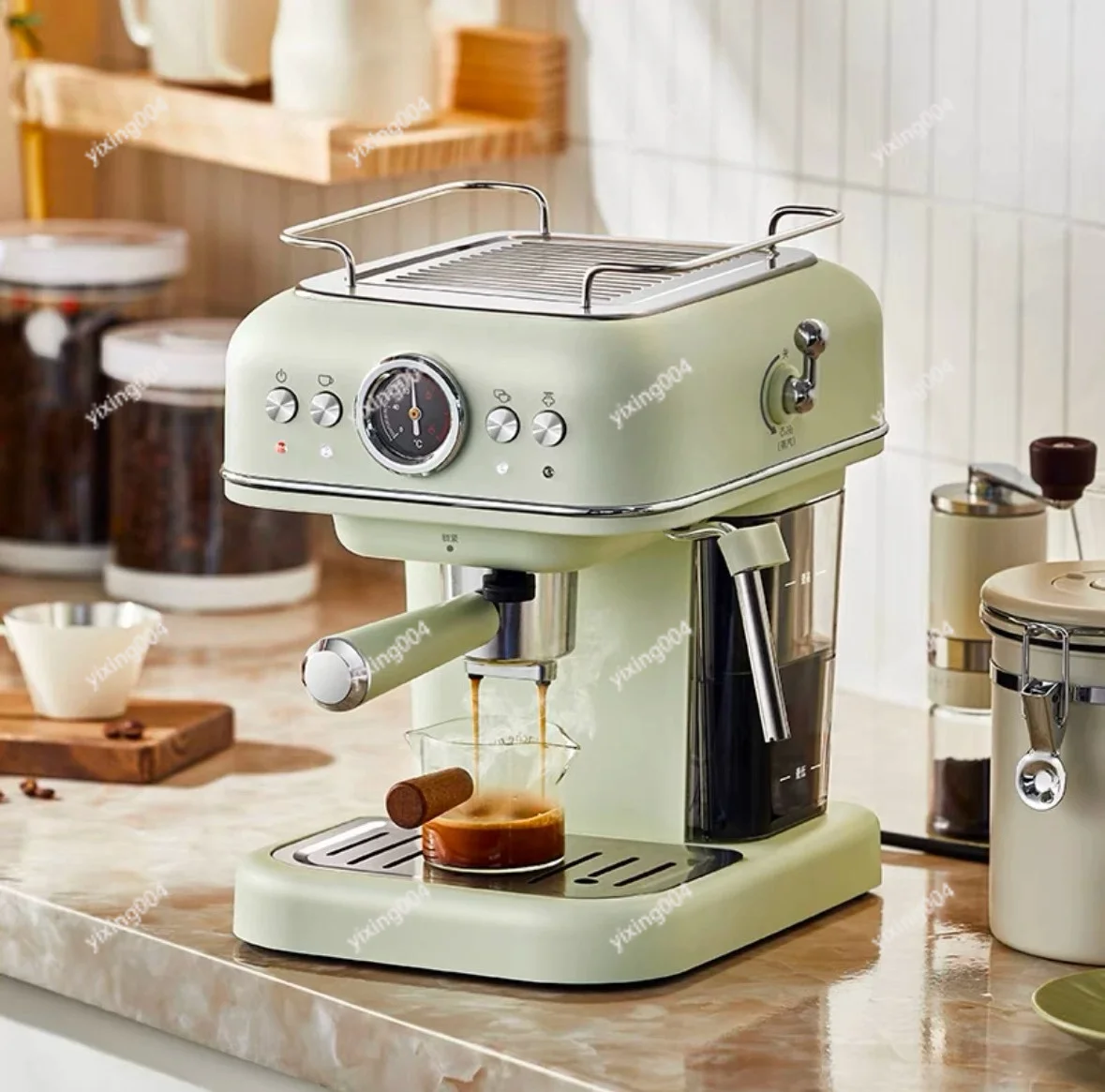 High Pressure Espresso Maker 20Bar Pump Type Coffee Machine with Frother
