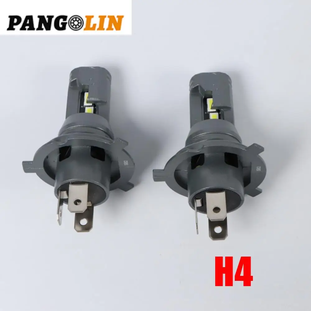 

2 шт. H4 светодиодные лампы для фар 600% яркие беспроводные фары автомобильные аксессуары лампы IP68 вентилятор охлаждения 16000 об/мин 24000LM 100 Вт DC9-16V