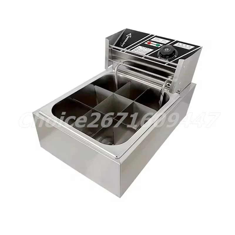 Electric Japanese Snack Machine Commercial Stainless Steel Kanto Cooking Machine Oden Cooker 9 Grid