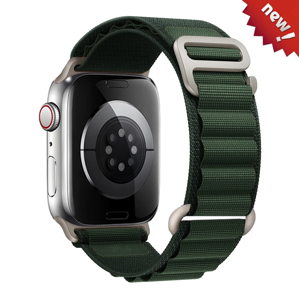 Alpine Loop für Apple Watch Ultra 2 Band 49 mm 46 mm 42 mm 44 mm 45 mm 40 mm 41 mm Correa-Armband iWatch-Serie 10 9 6 7 8 se-Armbänder