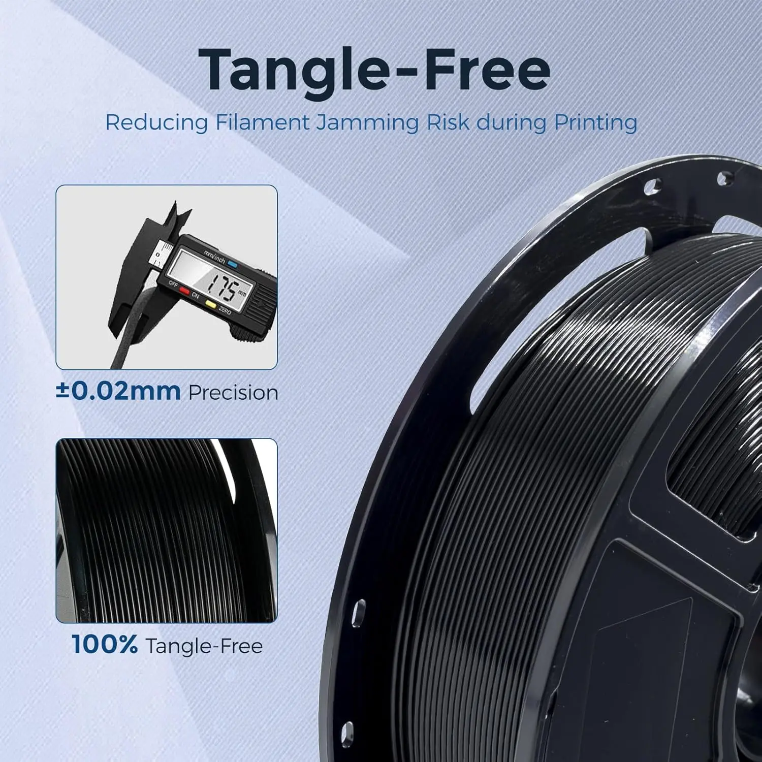 PETG 3D Printer Filament, 1.75 mm, 250 g; supports high-speed PETG printing at up to 300 mm/s; features a new high-strength form