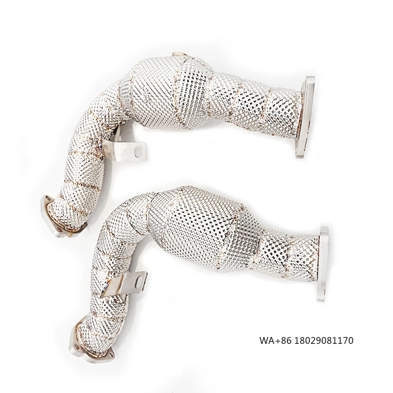 

Высокопроизводительный даунпайп OEM из нержавеющей стали без катализатора с теплозащитным экраном для S4/S5 B8/B8.5 3.0T 2013-2019