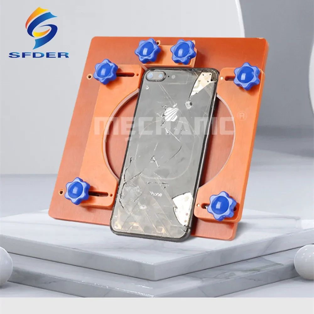 Mechanic Phone Rear Glass Removal Fixture Adjustable Spring Holder for Phone Back Cover Repair Clamp