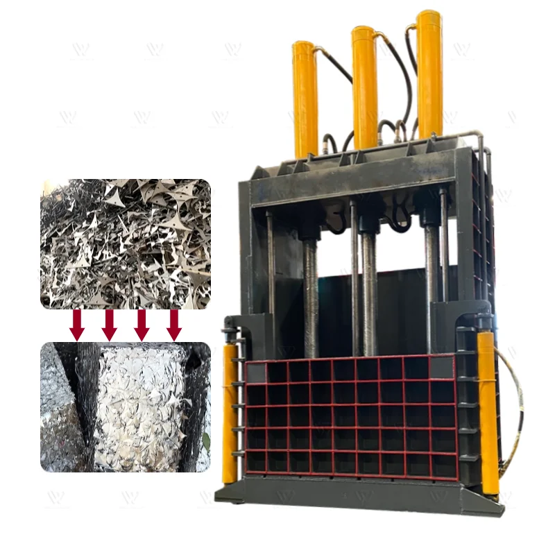 Baler Machine for Woven Bag Used Clothing Plastic Baling Press High Density Compress Custom