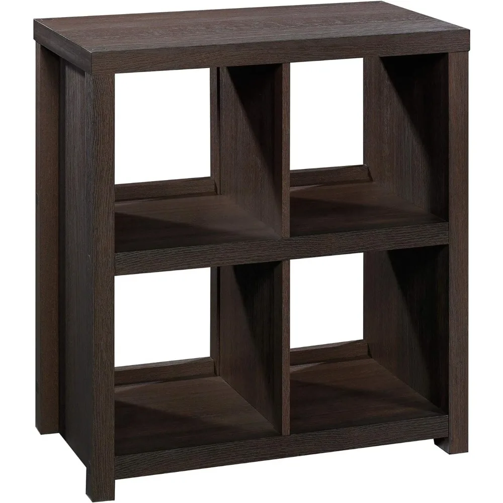 

4-Cube Bookcase Storage Shelf Dakota Oak Finish Book Living Room Furniture Home