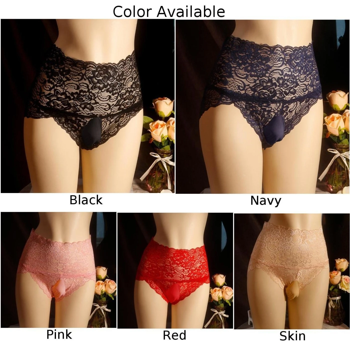 Vrouwen Slipje Voor Mannen Kanten Pure String G-String Heren Slips Sissy Buidel Slipje Bikini Uitgehold Ondergoed Gay Lingerie