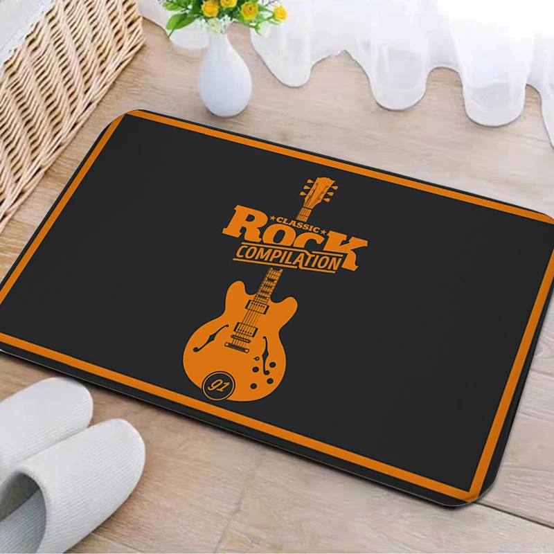 Bathroom Mat Hard Rock Nonslip Kitchen Carpet Cute Room Decor Washable Entrance Door Mats Custom Home Decoration Bath Prayer Rug