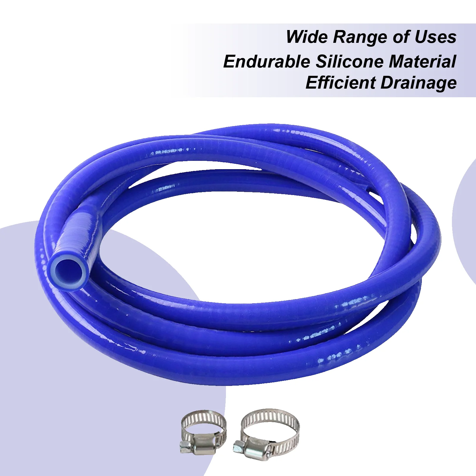 For All Volkswagen Models Sunroof Water Drain Pipe 6.8 Ft Car Sunroof Drain Pipe Prevent Water Leakage Double Layer Silicone