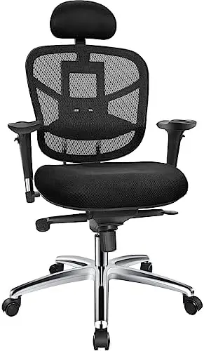 

Ergonomic Office Chair, Adjustable High Backrest Desk Chair with Lumbar Support, 3D Adjustable Headrest and Armrest, Mesh Comput