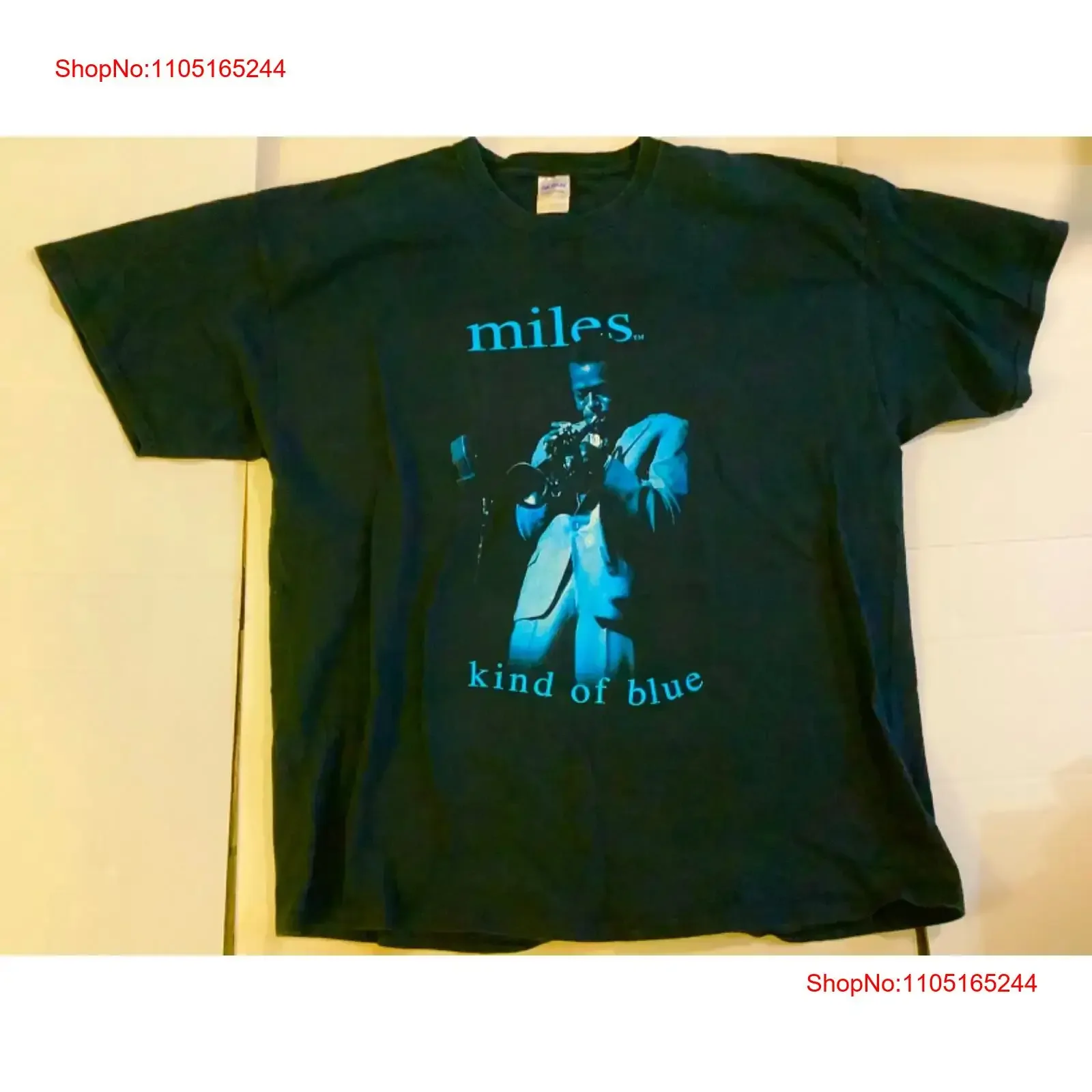 

MILES DAVIS Kind of Blue Футболка ВИНТАЖ 2000-х годов Черный Джаз 2XL XXL винтажная стираная удобная повседневная футболка унисекс на растяжку