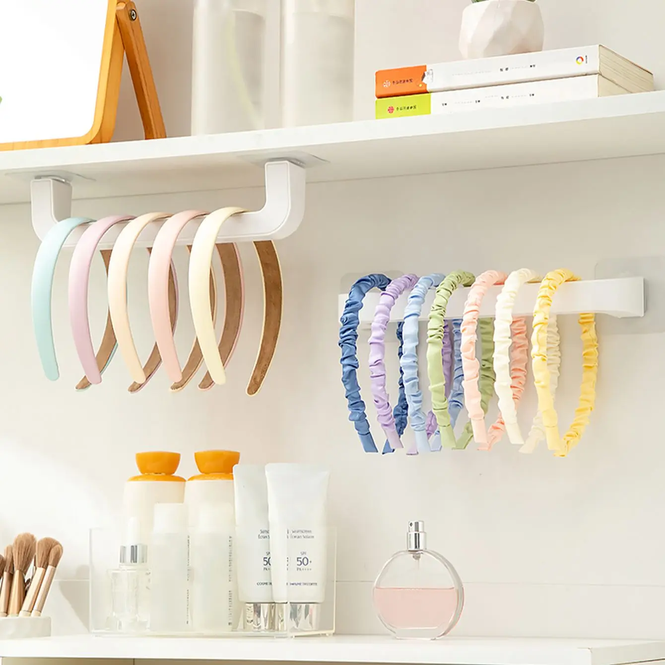 Household Hair Loop Head Rope Storage Rack, Non Punching Multifunctional Hook, Dormitory Seamless Storage Rack