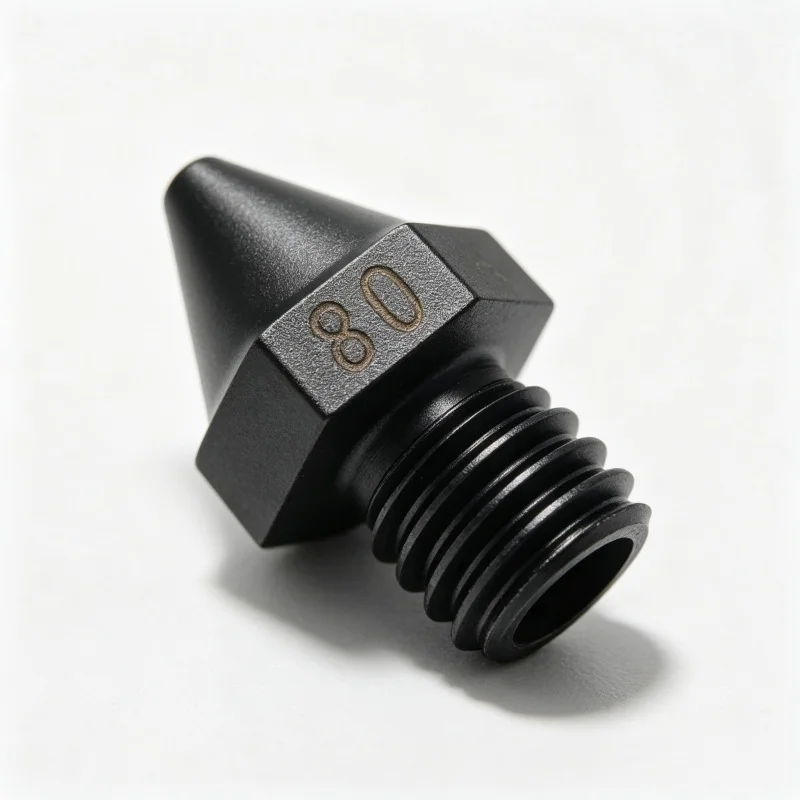 Funssor 1pc Raise3D Pro2 E2 Pro3Replacement Hardened Steel Nozzle 0.2/0.4/0.6/0.8mm For  3D Printer