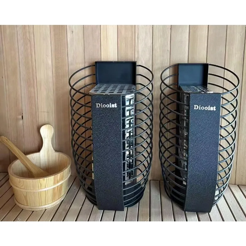 Diooist Loop 6-11kW WiFi External Control Stainless Steel Dry Steam Sauna Heater Modern Electric Sauna Room Heater 6 Heaters