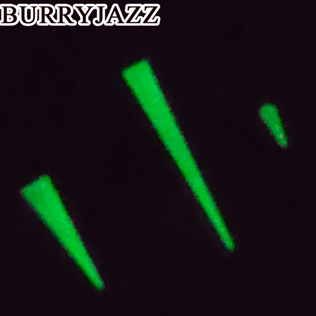 BURRYJAZZ NH35 NH36 NH38 7S26 7S36 4R35 4R36 Watch Hands Silver Hands Green Luminous