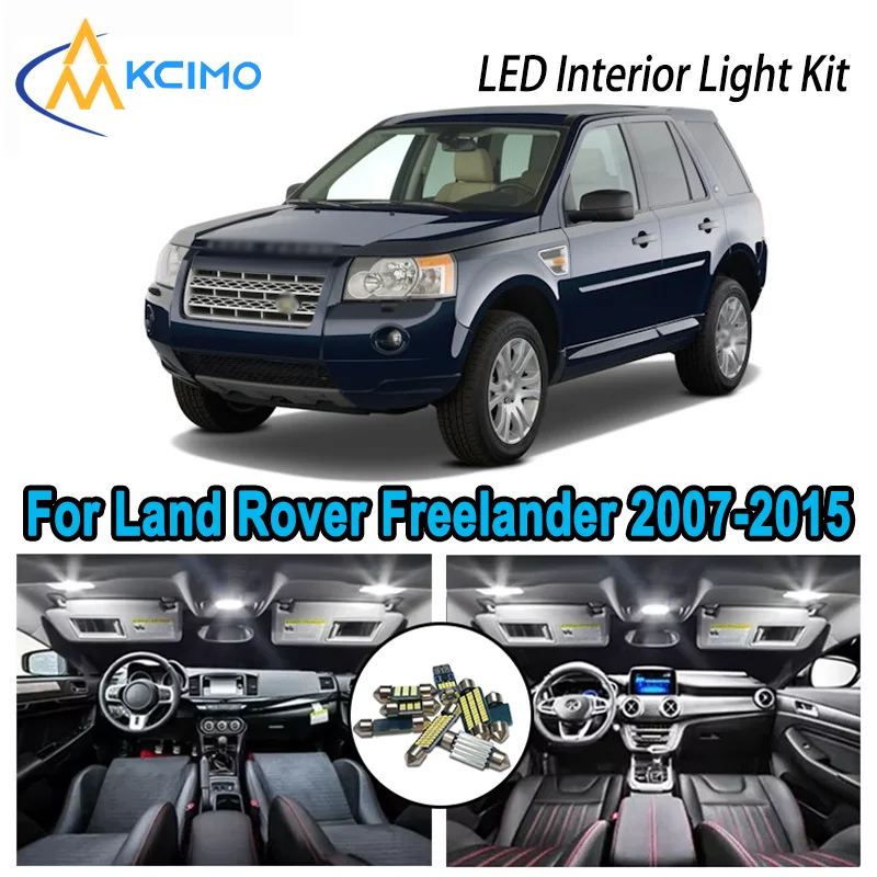

For Land Rover Freelander 2 L359 2007-2015 Premium Bright LED Interior Dome Map Trunk Light Kit Car Led Lamps Canbus No Error