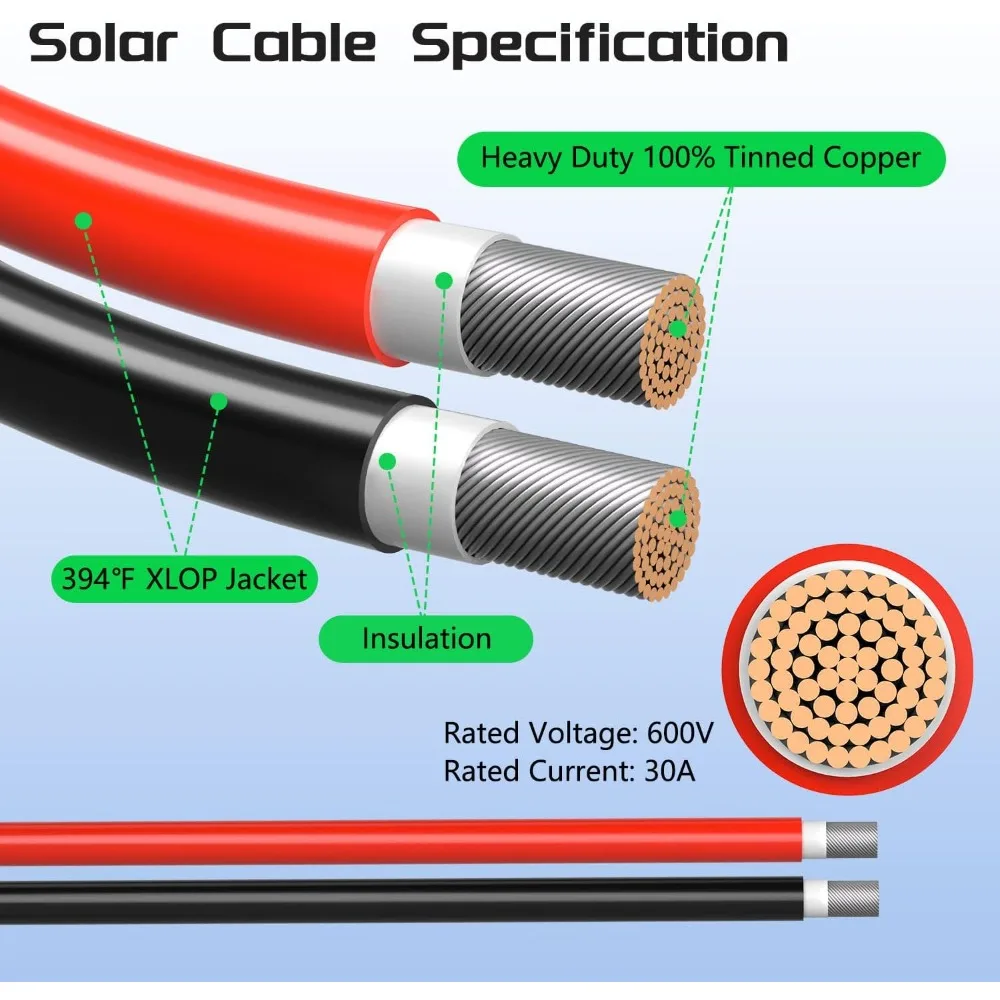 Kabel Ekstensi Anderson 100Cm 14AWG Kawat Adaptor Anderson Surya untuk Panel Surya Generator Surya Pembangkit Listrik Portabel
