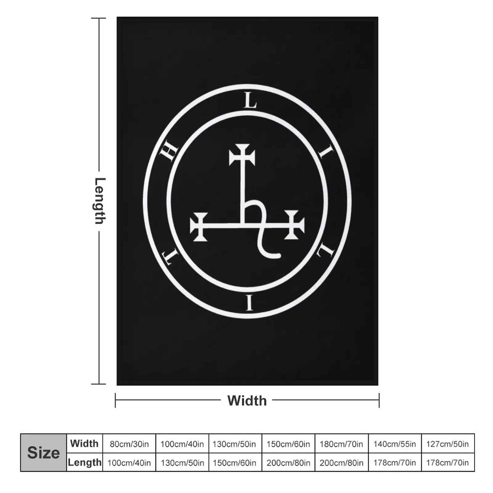 Sigil of Lilith Throw Blanket for winter christmas decoration Luxury Thicken Blankets