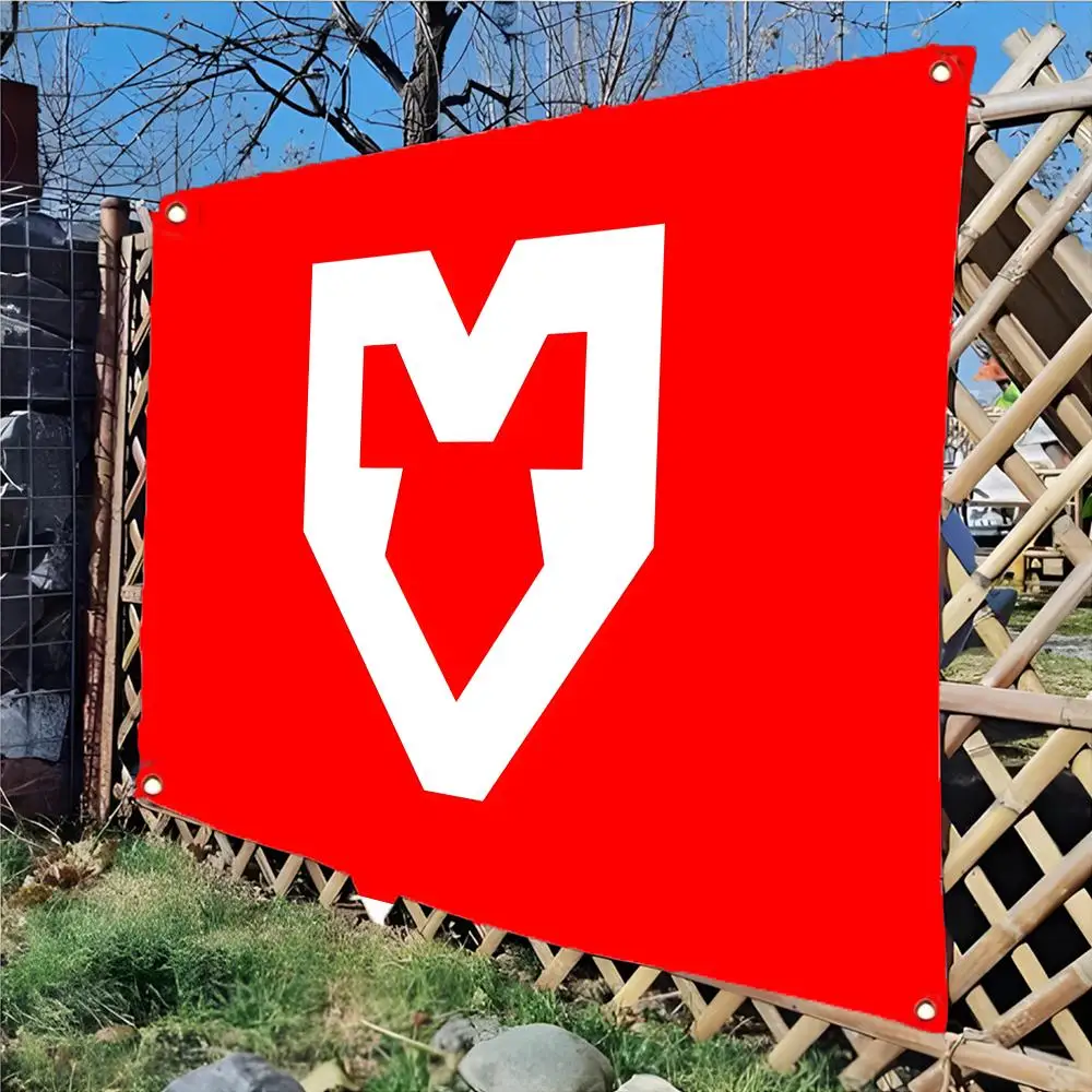 esports club M-MOUZ Flags Daily four ring borderless design indoor outdoor decor easy hang install