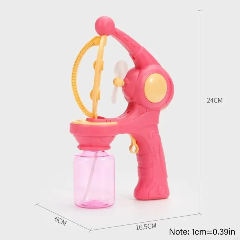 F19F Children Bubble Toy Bubble Blower Guns Electric Bubbling Party Garden Beach