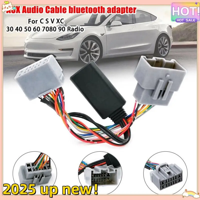 سيارة AUX Inaudio مهائي كابلات وحدة بلوتوث محول Forvolvo C30 C70 S40 S60 S70 S80 V40 V50 V70 XC70 XC90