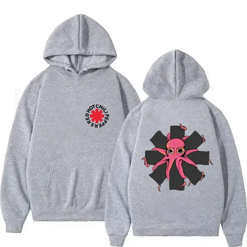 

Hot Sale Red Hot Chili Hoodie Peppers Women Men Long Sleeve Fleece Sweatshirt Vintage Rock Band Streetwear Hip Hop Clothes