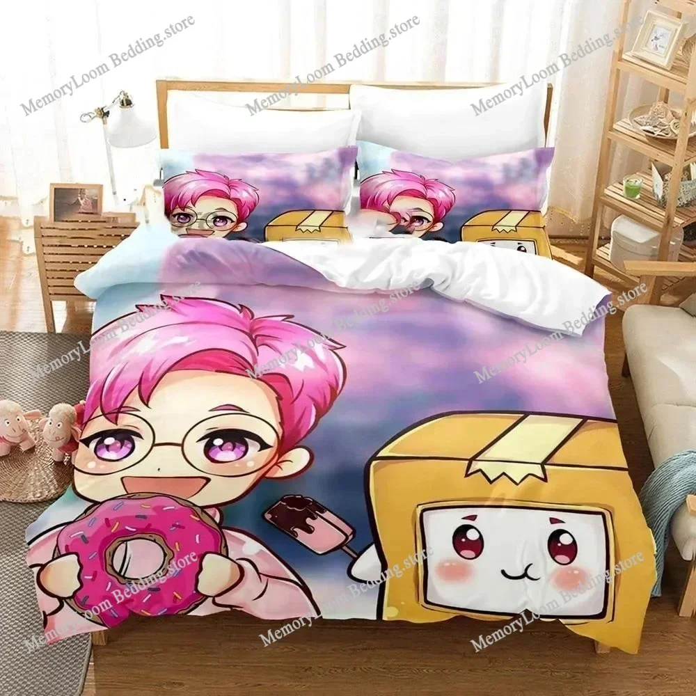 3D Print Cartoon Foxy Boxy Lanky-box Bedding Set Duvet Cover Bed Set Quilt Cover Pillowcase Comforter king Queen Size Boys Adult