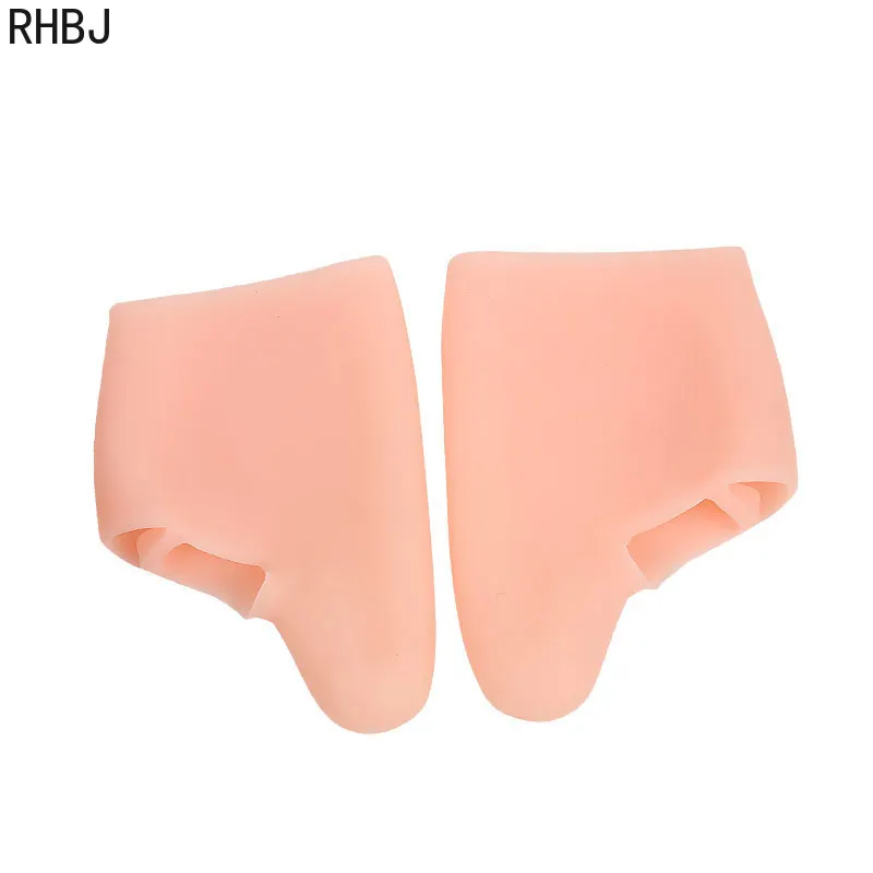 2pcs Big Toe Outward Flipping Divider Toe Separator Silicone Metatarsal Pads Cover Protection Sleeves for Blister Reduce Pain