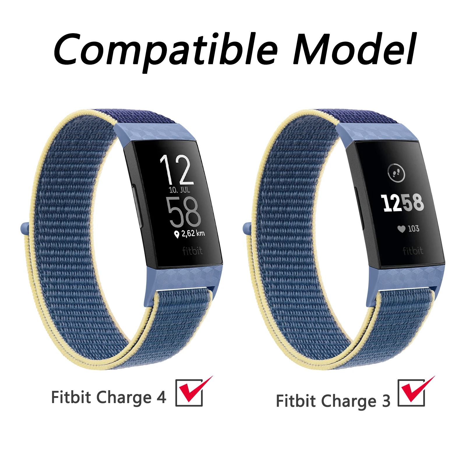 ไนลอนสำหรับ Fitbit Charge 4 3 SE สร้อยข้อมือไนลอน Loop สายรัดข้อมือสำหรับ Fitbit Charge 3 4 Smartwatch อุปกรณ์เสริม