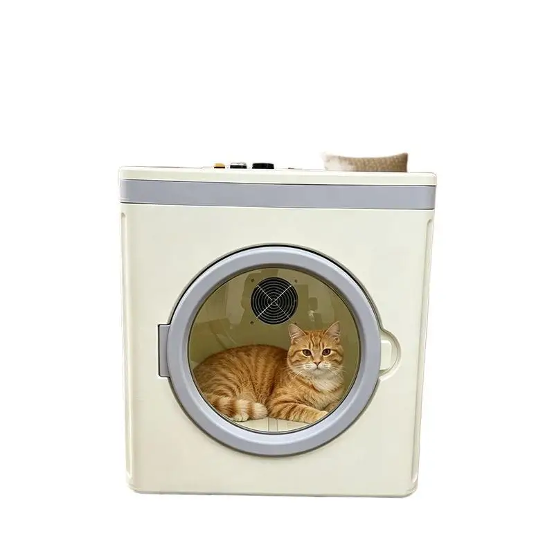 120L pet drying box silent household cat dog blowing small dog drying cage foldable quick drying