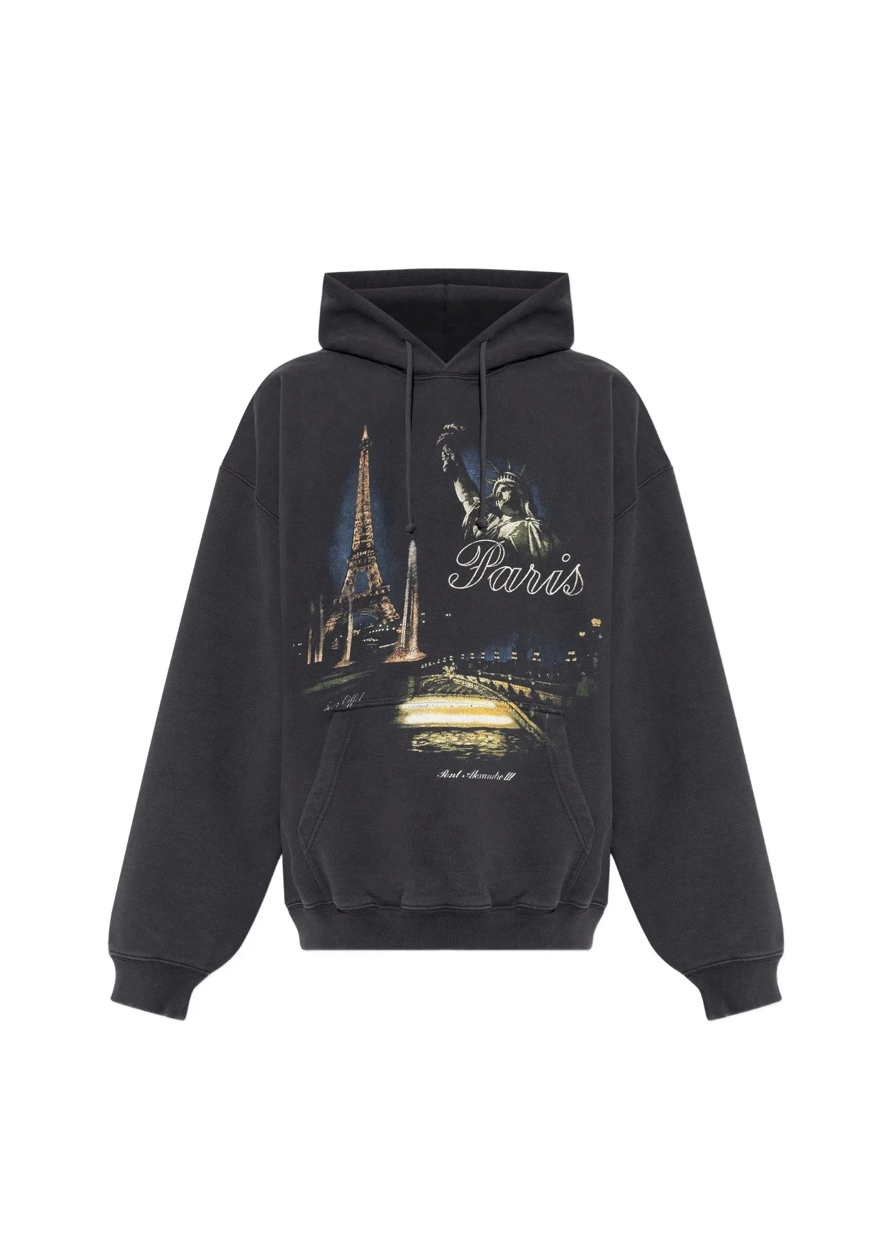

2026 New Arrival VT Paris Towel Statue of Liberty Printed Women Men Hooded Sweatshirt Hoodies Hiphop Oversized Men Hoodie