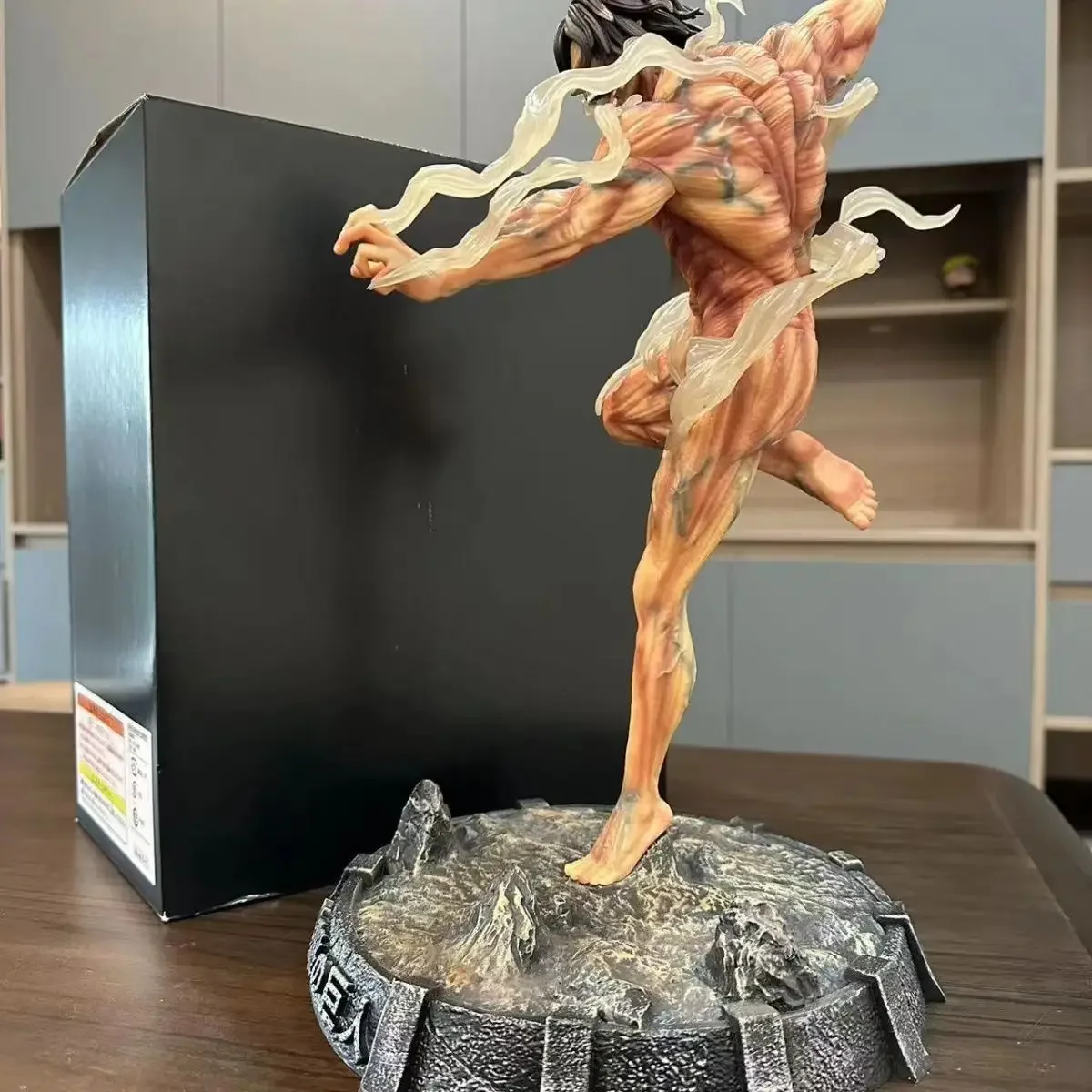 40cm Attack On Titan Anime Figure The Armored Titan Action  Figure Eren Jager Figurine Model Doll Pvc Statue Collection Toy Gift