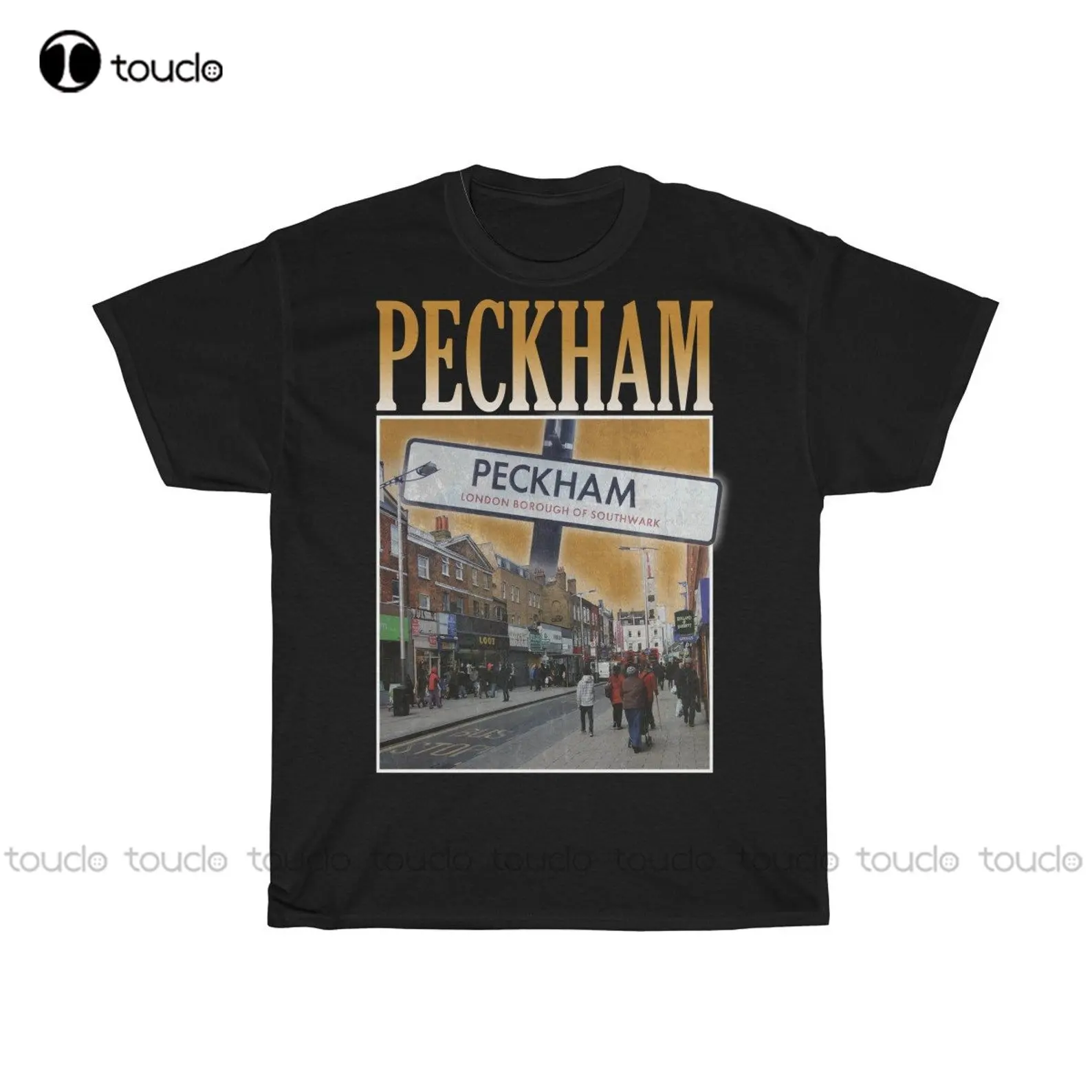 

Футболка в стиле унисекс в стиле пекхэм 90-х, женская футболка на заказ, Подростковая футболка унисекс с цифровой печатью, фотография, подарок, искусственный хлопок