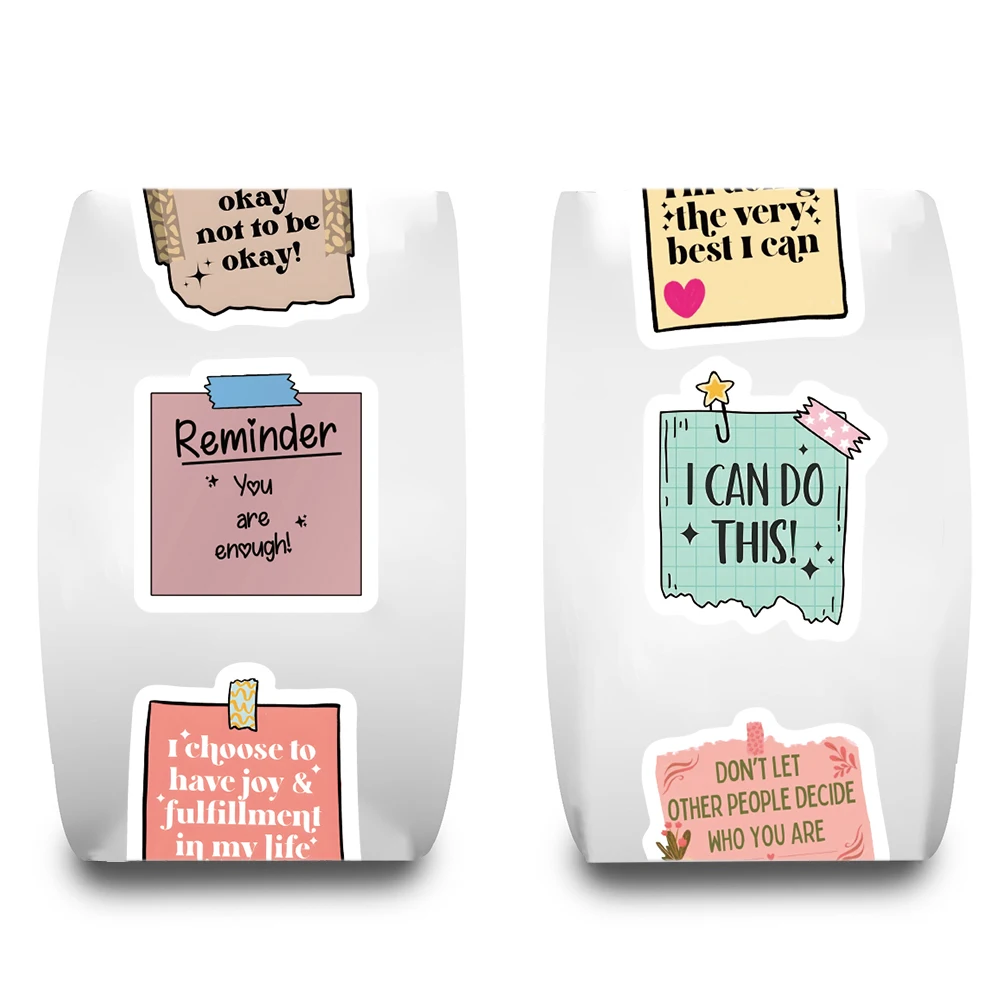 500 قطعة تأكيد الذاتي تحفيزية التسمية رال ملصقات مضحك الحيوانات الكتابة على الجدران زجاجات الكمبيوتر المحمول الأمتعة الكرتون القرطاسية ملصق #4