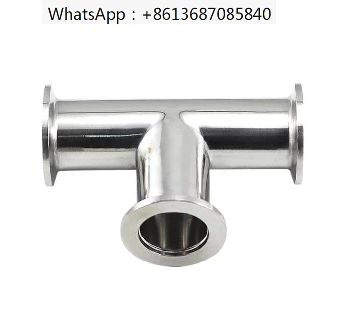 

KF16 KF25 KF40 KF50Equal Straight Tri Clamp Tee Stainless Steel Sanitary 3 Way Tee Ferrule Pipe Tee Connector Fitting