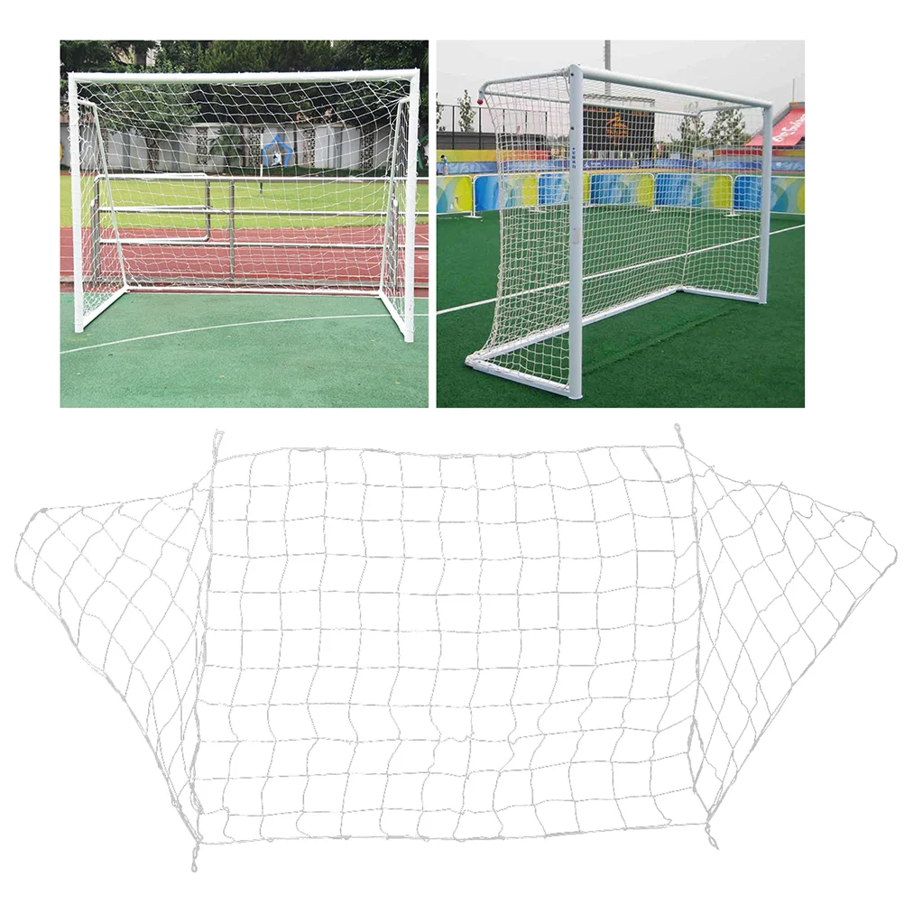 2 Pcs Football Net Soccer Goal Post Outdoor Sports Training Match Pe Colorful Child