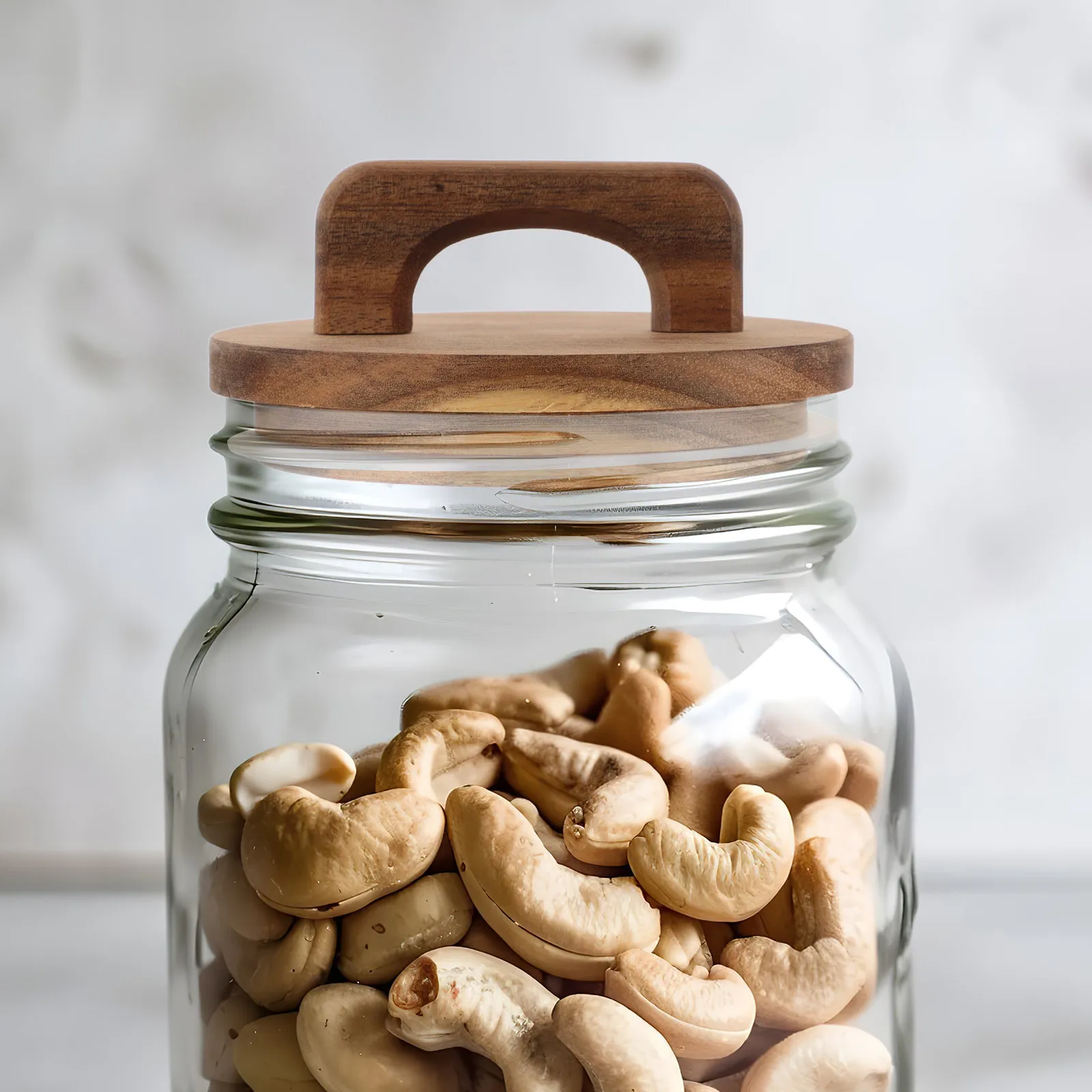 

Sealed Jar Wooden Lid With Handle Round Sealing Jar Cover With Sealing Ring Wide Mouth Lids Wooden Cover For Storage Container