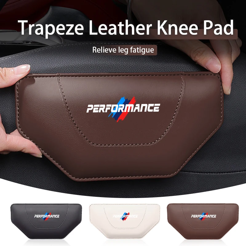 Leather Car Leg Cushion Main Driver's Knee Thigh Support Kneepad For BMW X1 X3 X4 X5 X7 G20 G38 F20 F39 F48 E46 E60 E36 E39