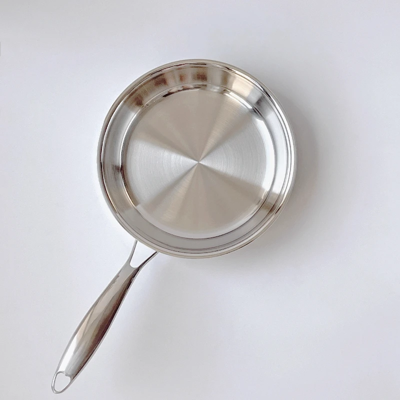 

Heavy Duty Stainless Steel Frying Pan Nonstick Induction Cookware Thick 5layer Oven Safe Long Handle Durable Kitchen Essential