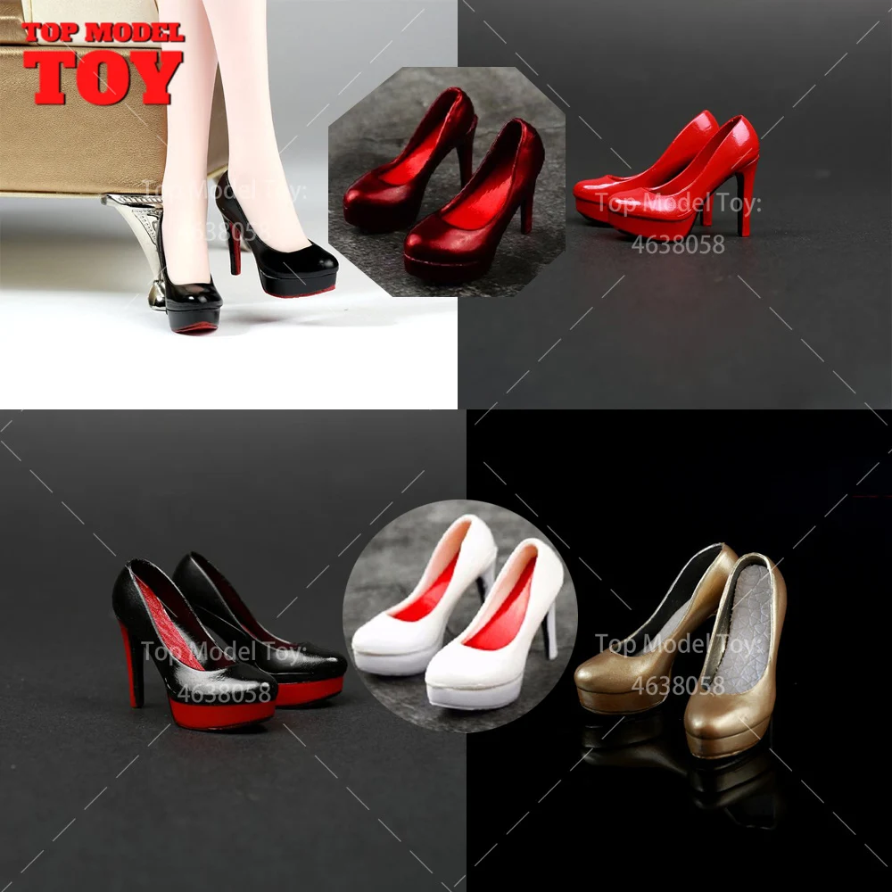 1/6 skala Weibliche High Heel Schuhe Simulation Stiletto Gericht Schuhe Modell Fit 12'' TBL PH JIAOU Soldat Action Figur Körper Puppen