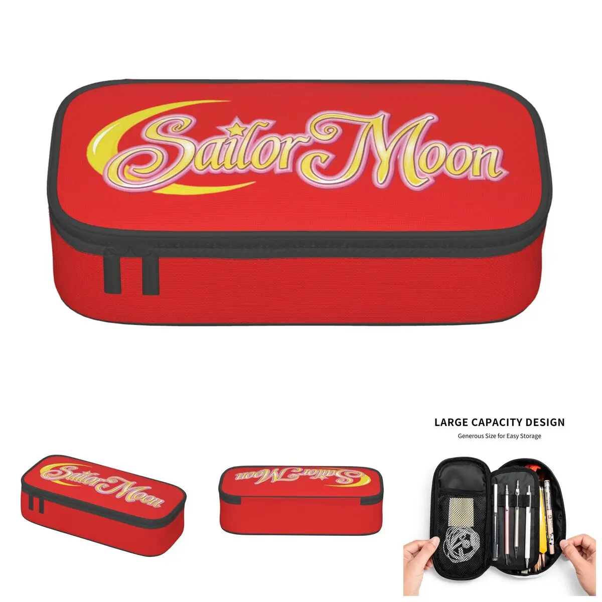 

Japane Superhero Sailor Cute Pencil Case Girl Boy Large Capacity Anime TV Shojo Cartoon Girl Moon Pencil Box Students Stationery