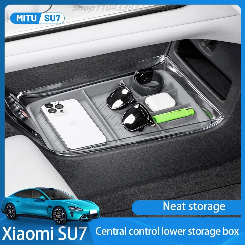 

Xiaomi SU7 Storage Box Lower Central Control Tray ABS Car Central Control Storage Box Supplies Accessories